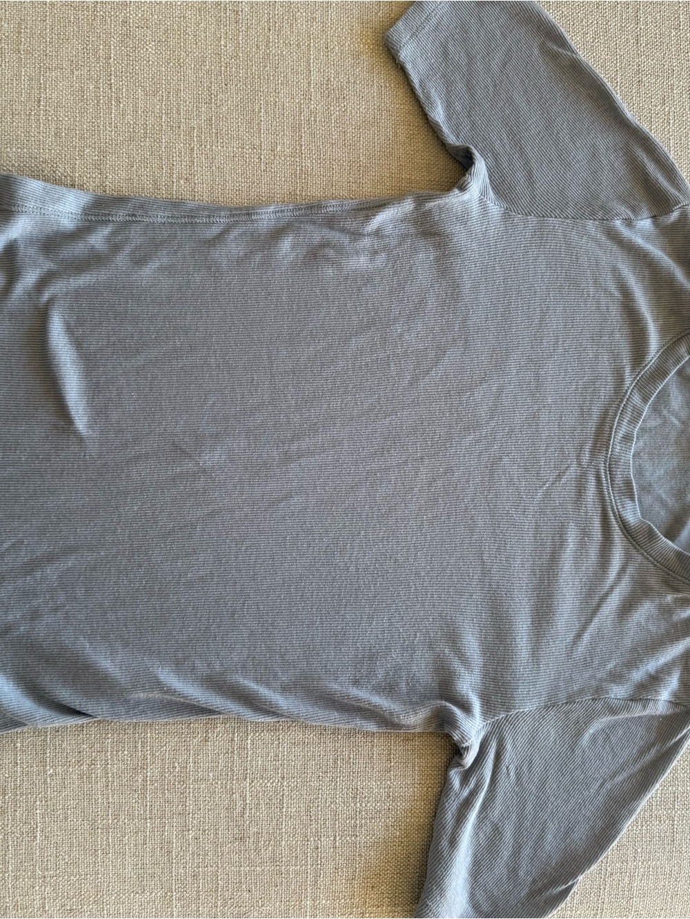 rag & bone Lightweight Short Sleeve Crewneck Top in light blue